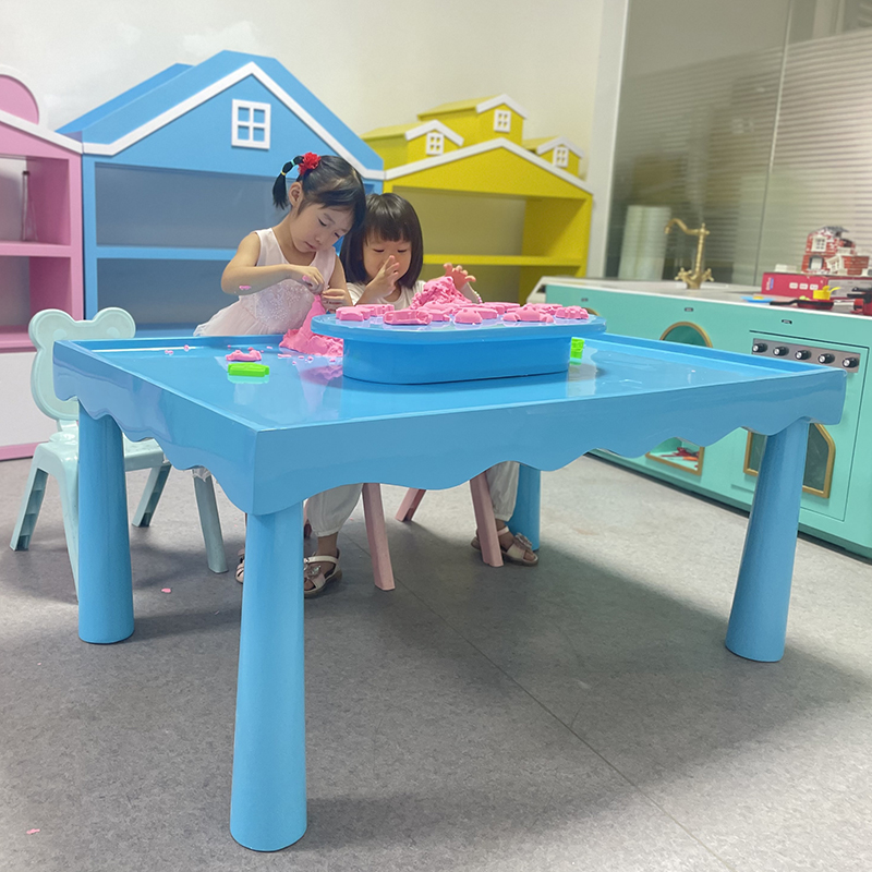 Children's Playground Space Sand Table Indoor Educational Handmade Table Shopping Mall Amusement Toy Table DIY Project