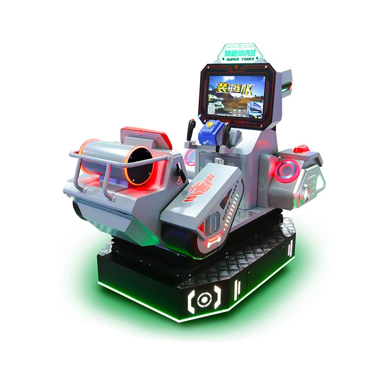 Ninix Mecha-Styled Commercial Interactive Arcade Game Machine Stainless Steel Metal Neon Lighted Immersive Entertainment
