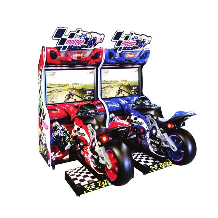 Hot-Selling Dual Player GP Motorcycle Simulation Arcade Game Machine 6+ Years English Coin-Operated VGA Amusement