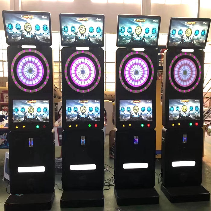 China Factory Cheap Price  Darts Machine with Smart Online Match Darts Mini Coin Operated Dart Board Arcade Game Machine