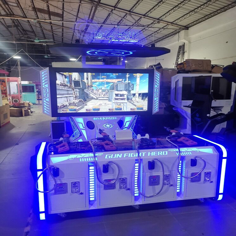 Amusement Park Coin-operated 4-person Shooting Game Console Online Gunfight Shooting Room Vr Shooting Simulator