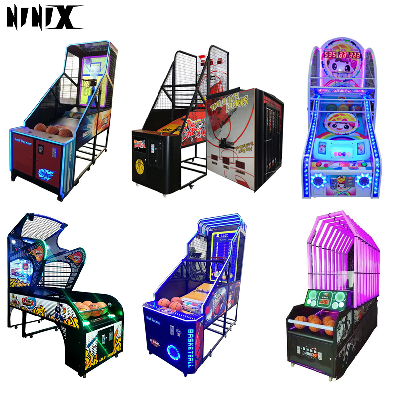High Quality Coin Operated Indoor Domestic  Amusement Boxing Hitting Machine Street Basketball Arcade Game Machine