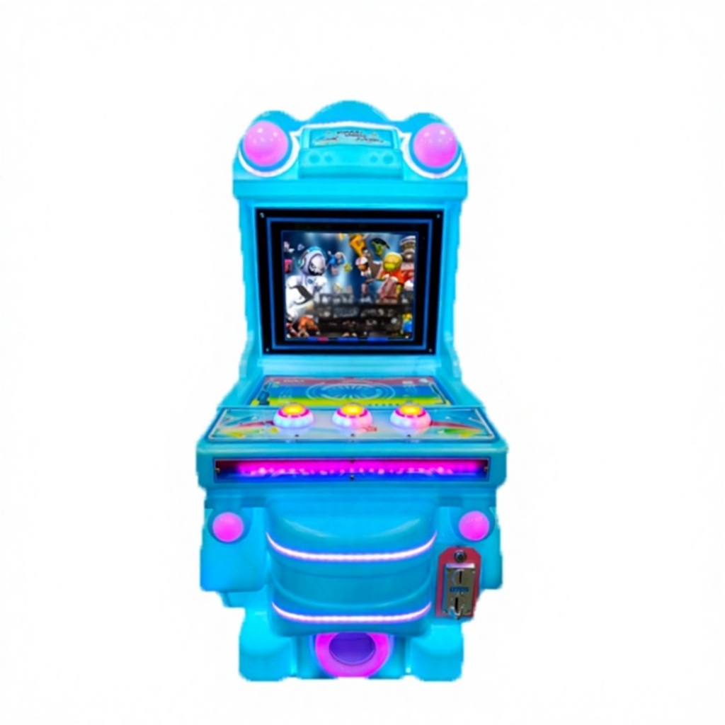 Colorful Bus Children's Game Water Shooting Racing Fighting Machine Double Player Electronic Coin Operated Supermarket Arcade