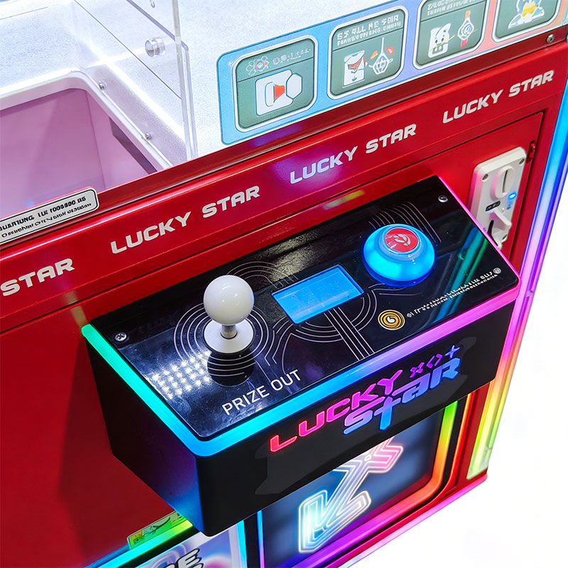 Lucky Star III Clip Claw Machine | Commercial Transparent Arcade Prize Machine RGB LED Lighting Stainless Steel Metal