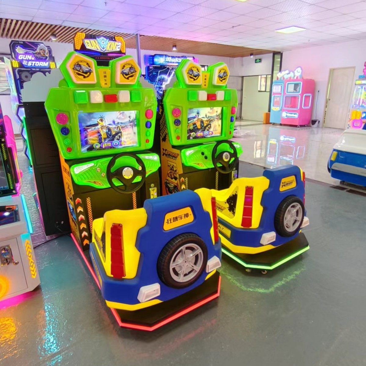 Year Kids Simulator Centers LCD Metal Racing