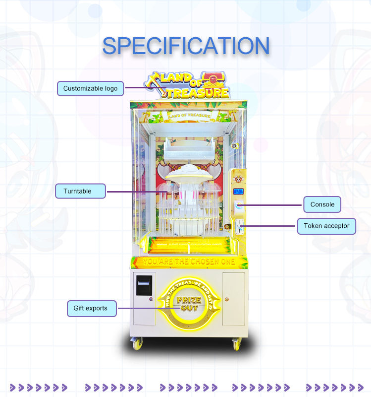 Coin-Operated Wheel of Fortune Classic Indoor Playground Toy Doll Machine Blind box gift machine