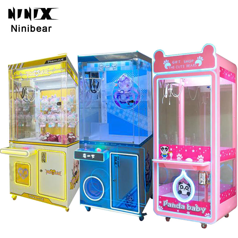 Rainbow Mini Crane Machine 8 Mini and Challenger Push Hand Forge Claw Stone Complement Prize They Type