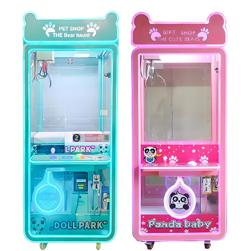Factory Wholesale Claw Crane Machine Coin Operated Catch Plush Doll  Wooden Box Fun  Crane Machine Gift Vending Machine