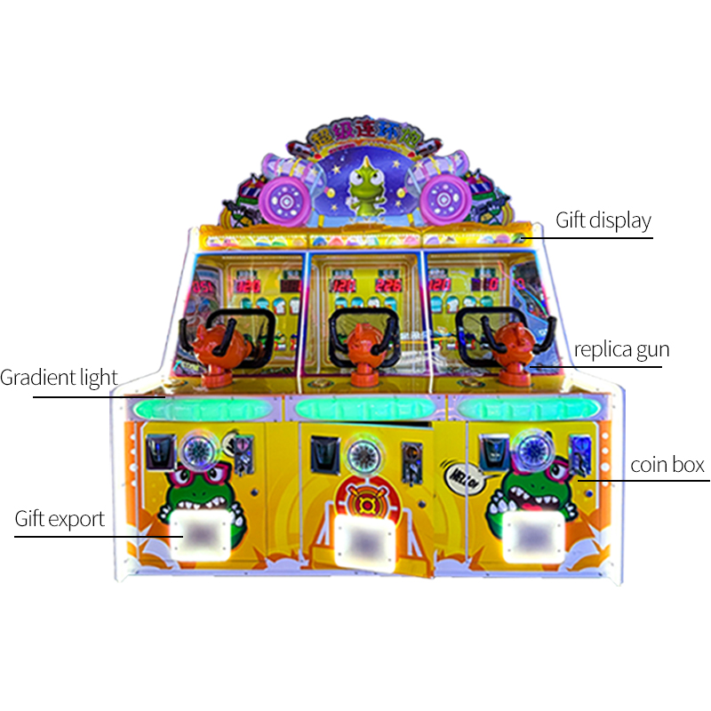 Dinosaur Themed Children's Shooting Machine Indoor Entertainment Shooting Arcade Arcade Coin-operated Gift Game Machine