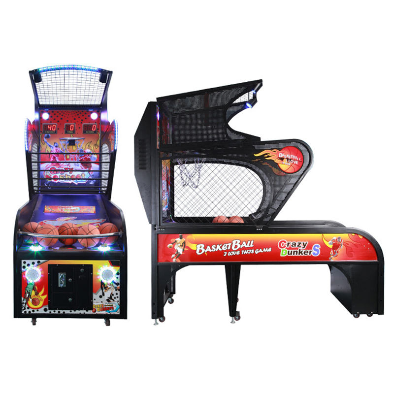 Adult Indoor Electronic Coin Operated Skill Shooting Crazy Basketball Game Machine for Sale  Arcade Basketball Machine