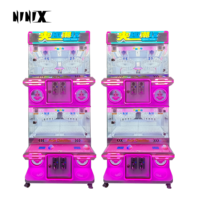 Factory Direct 4-Player Crane Claw Machine Coin-Operated Plush Doll Turntable Children's Boutique Gift