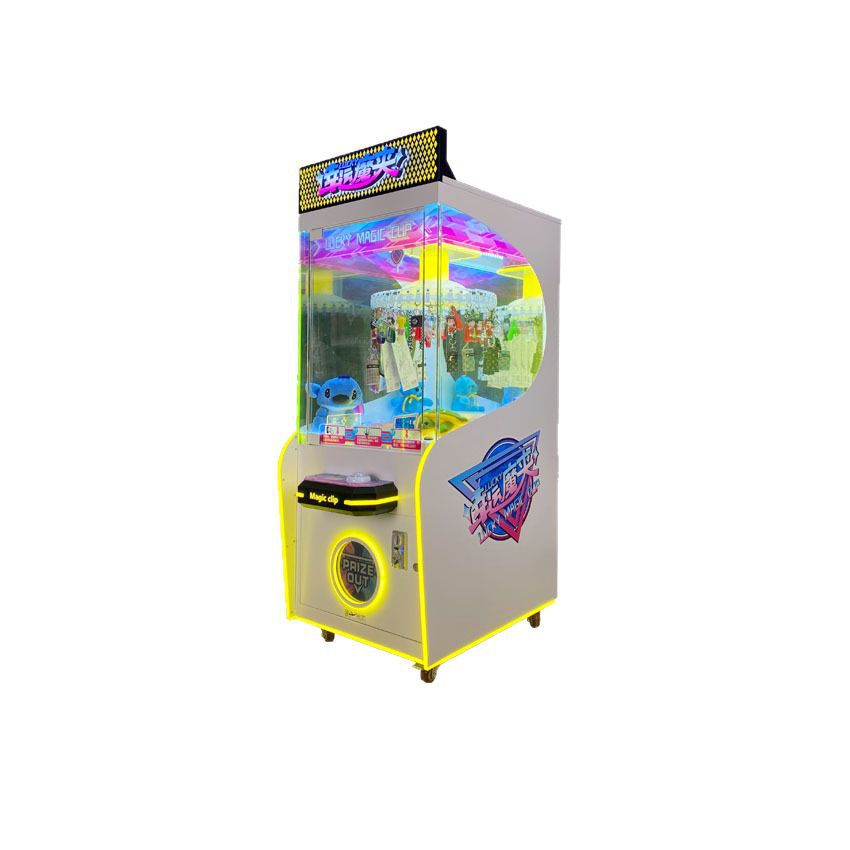 Net Red Hot Lucky Magic Clip Prize Machine Hardware Material Large Shopping Mall Activity Drainage Video Game Equipment Blind