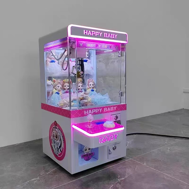Coin-Operated Mini Claw Machine Small Medium-Size Household Toy Grabber Video Game City Clip Doll Machine for Amusement