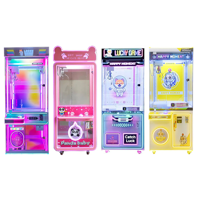 New Coin Doll Machine Dual Rainbow Home Claw Crane Mall Claw Gift Machine Claw Game Machine