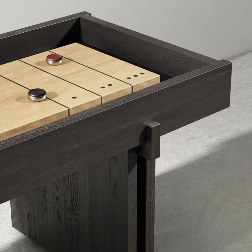 Italian Style Light Luxury Solid Wood Customizable High-End Shuffleboard for Villa Mansion Club Home Use