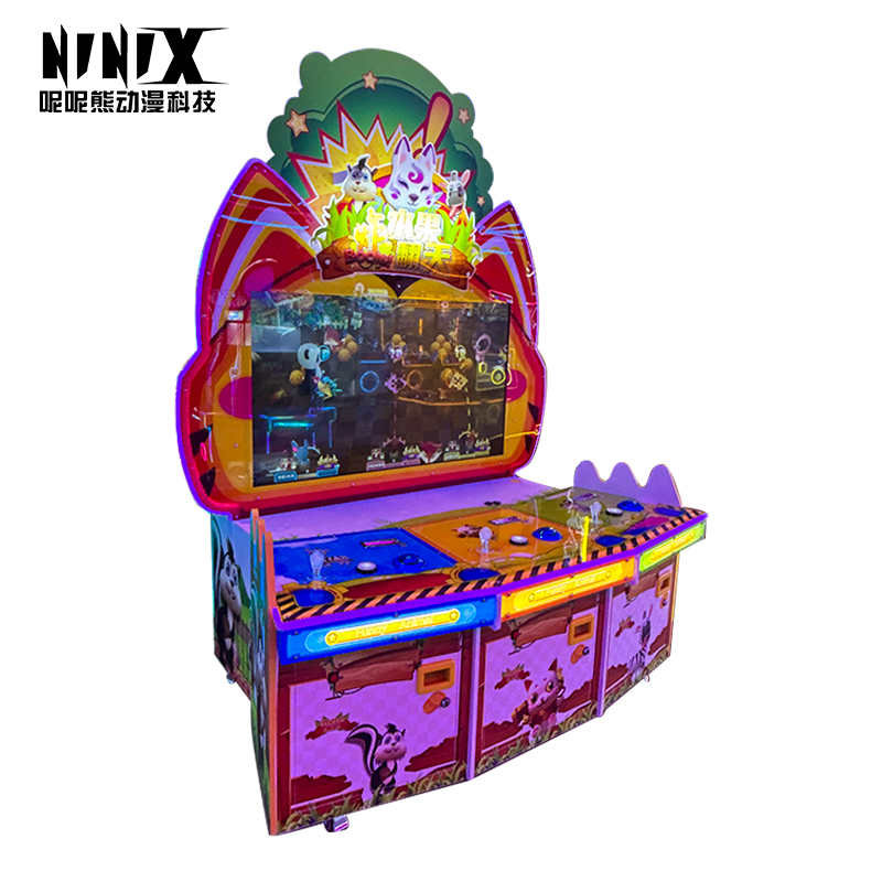 Animal World Theme Percussion Game Machine Interactive Family Entertainment Equipment Coin Operated for Children's Amusement