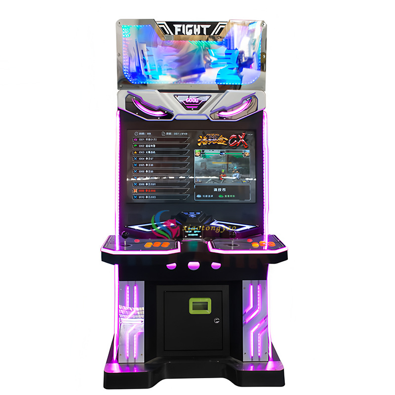 Classic 32-Inch Boxing King Arcade All-In-One Nostalgic Dual Joystick Desktop Game Console Coin-Operated Battle Game Arcade