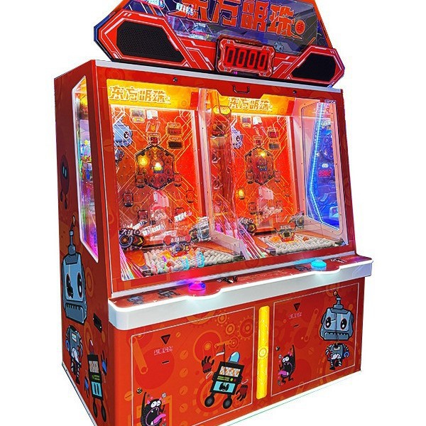 Hot Sale Oriental Pearl Indoor Playground Coin Pusher Ball Game Machine 1-Year Warranty for Kids 6 Years+ Made Durable Plastic