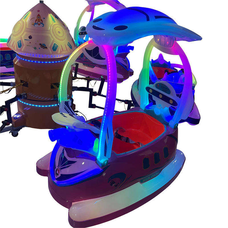 Outdoor Carousel 6 Seats 12 Seats Electric Carousel Cartoon Version of Children's Outdoor Amusement Park Carousel for Sale