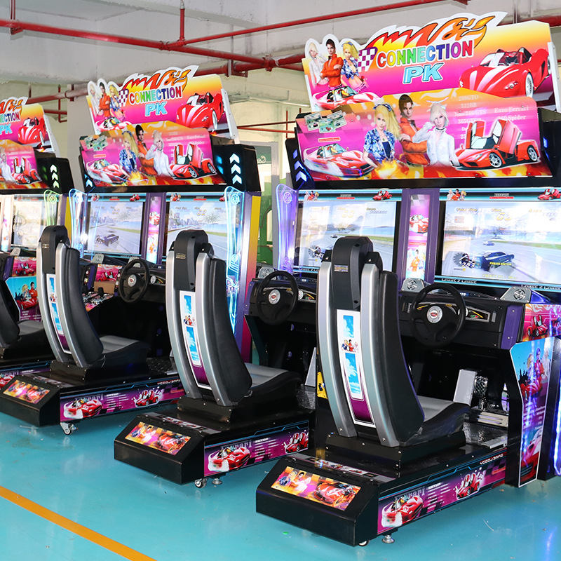 Arcade Game Machine Simulation Driving Motion Split Second Driver Upright HD Speed Zone Moto Super Arcade Game Machine