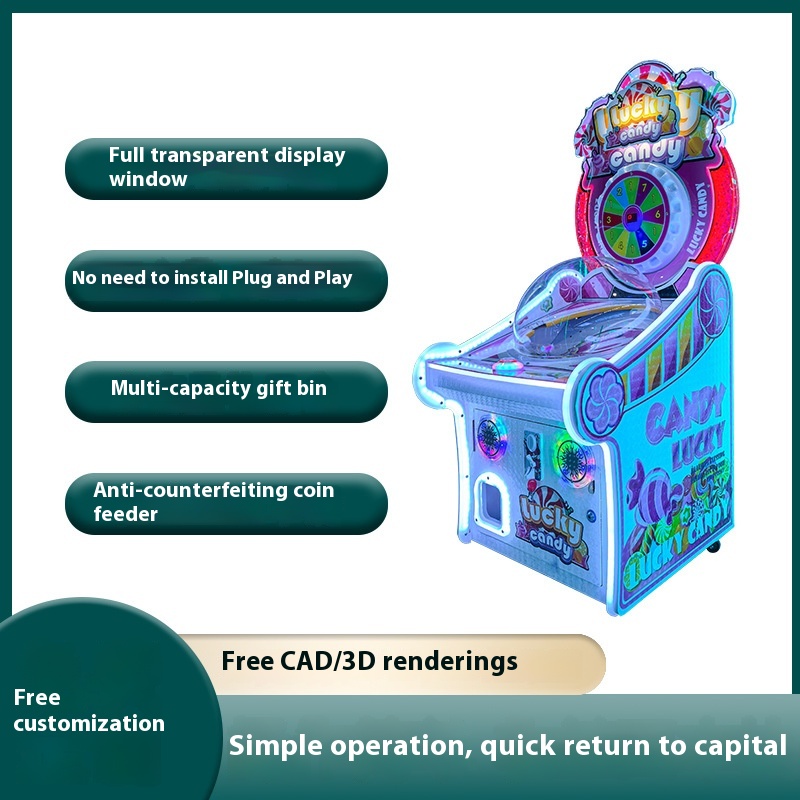 New Children's Lollipop Machine Commercial Game Machine Candy Gift Machine Suitable for Children's Playground Game Center