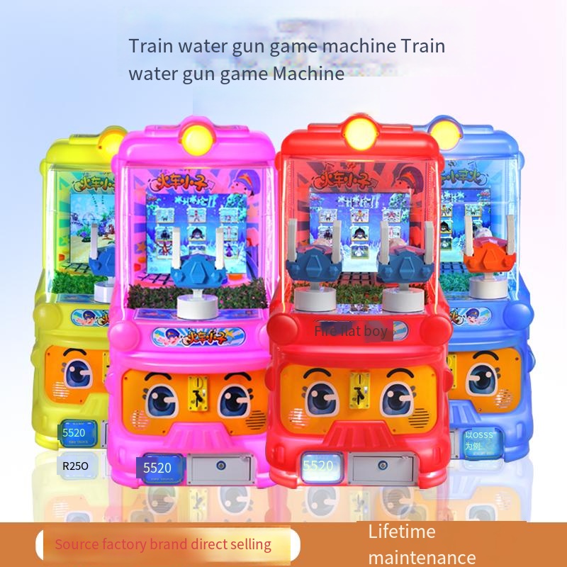 Theme Park Children's Coin-operated Game Machine Two-person Jet Indoor Train Boy Water Shooting Game Machine