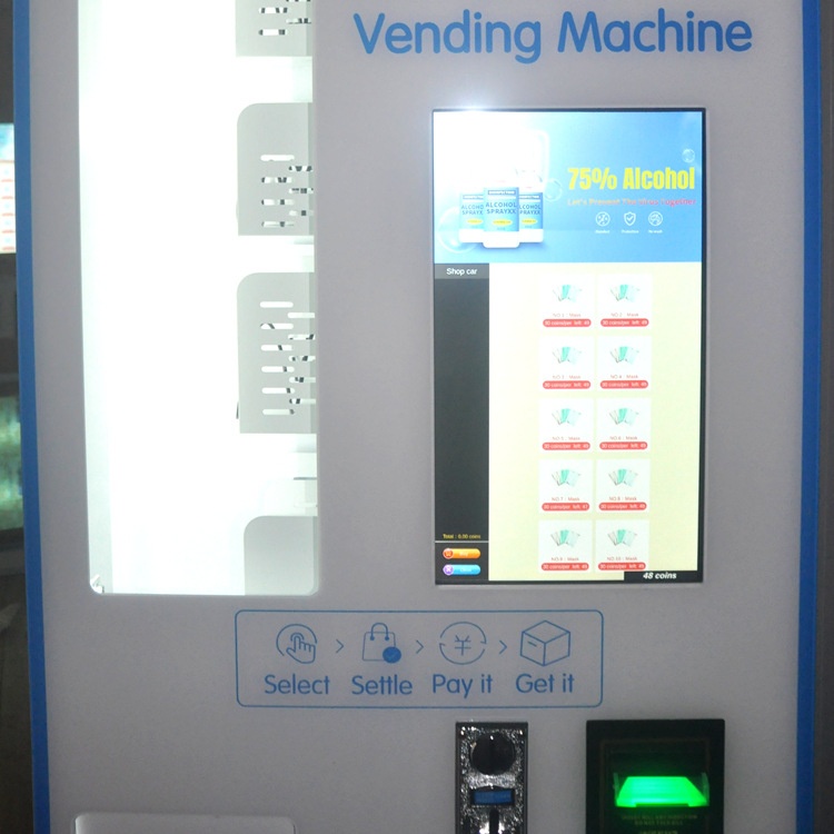 Vending Machine Commercial Masks Medical Epidemic Prevention Coin Bill Card Unmanned Self-service Export Equipment Fully