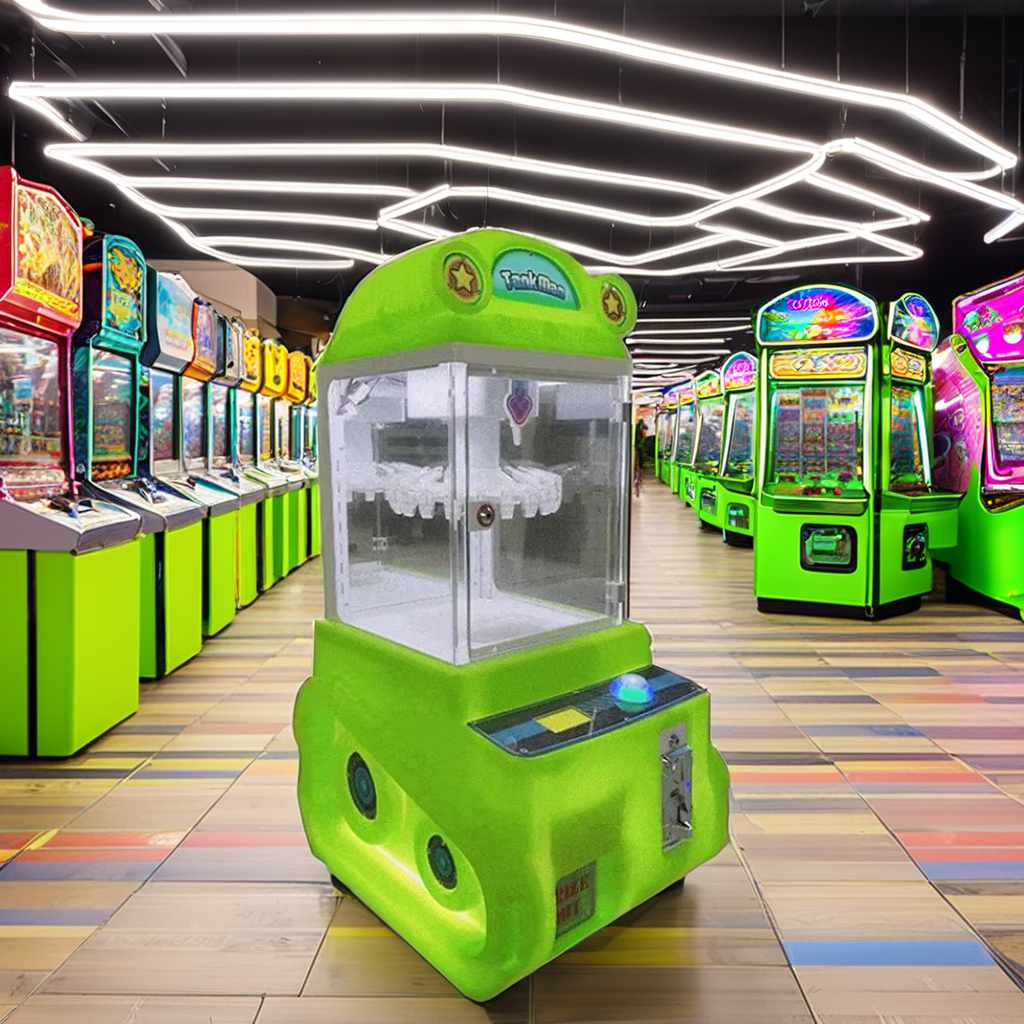 Hot Selling Mini Coin Operated Arcade Games Claw Machine & Crane Kids' Plush Win Always for Coin Pusher