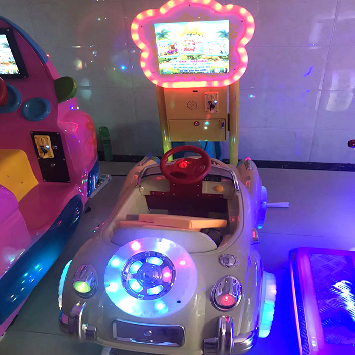 Best-Selling 3D Horse Racing Swing Machine Most Popular Arcade Coin-Operated Game Console Luxury Rocking Horse Car for Children