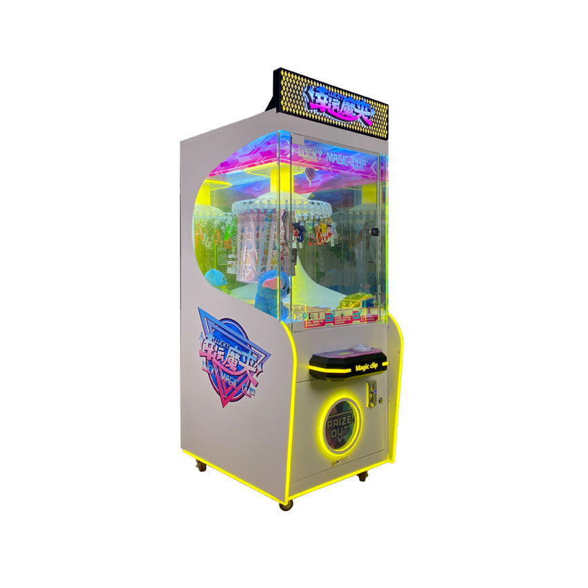 Net Red Hot Lucky Magic Clip Prize Machine Hardware Material Large Shopping Mall Activity Drainage Video Game Equipment Blind