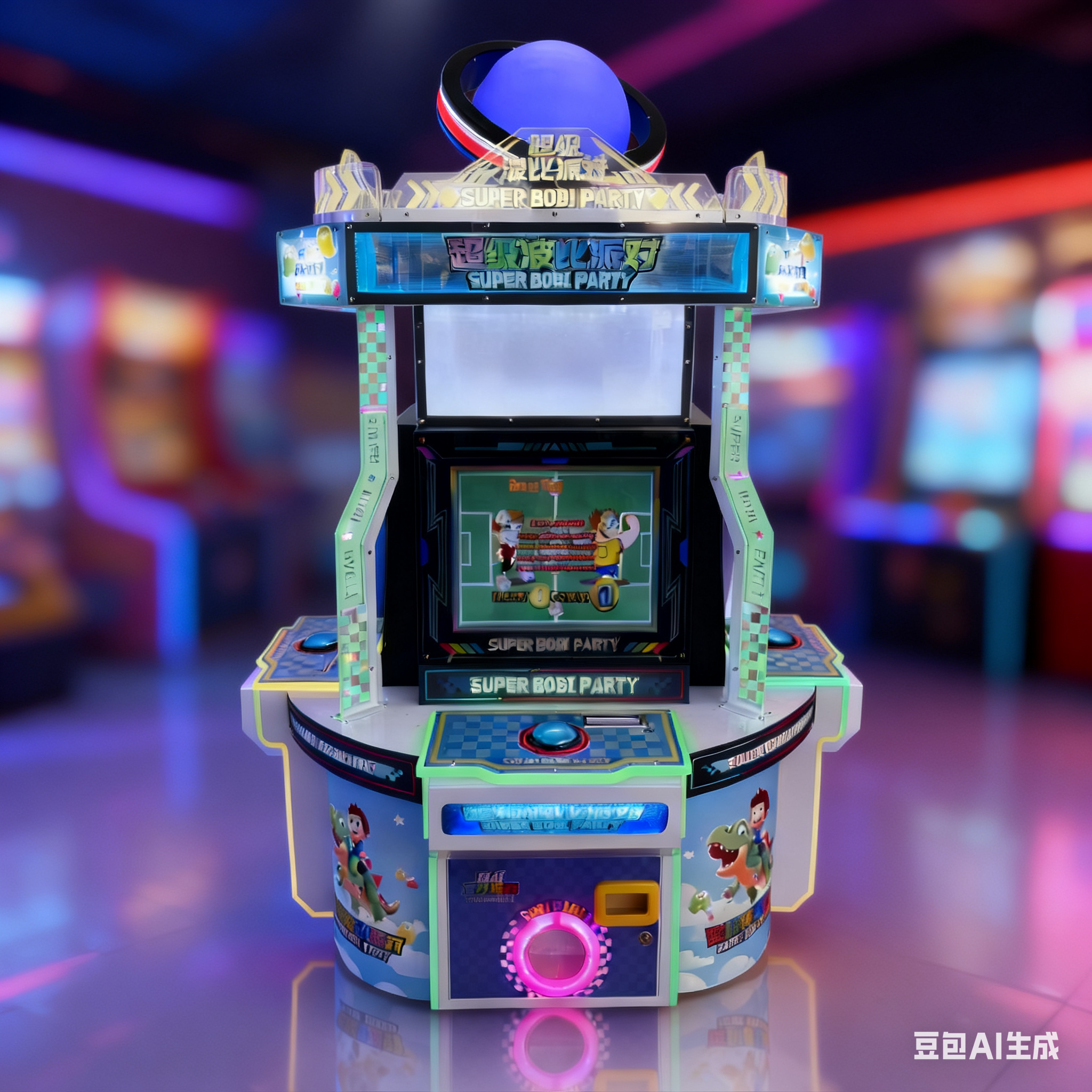 Super Bobby Party Multi-player Children's Interactive Arcade Game Machine Indoor Playground Play Equipment Toy