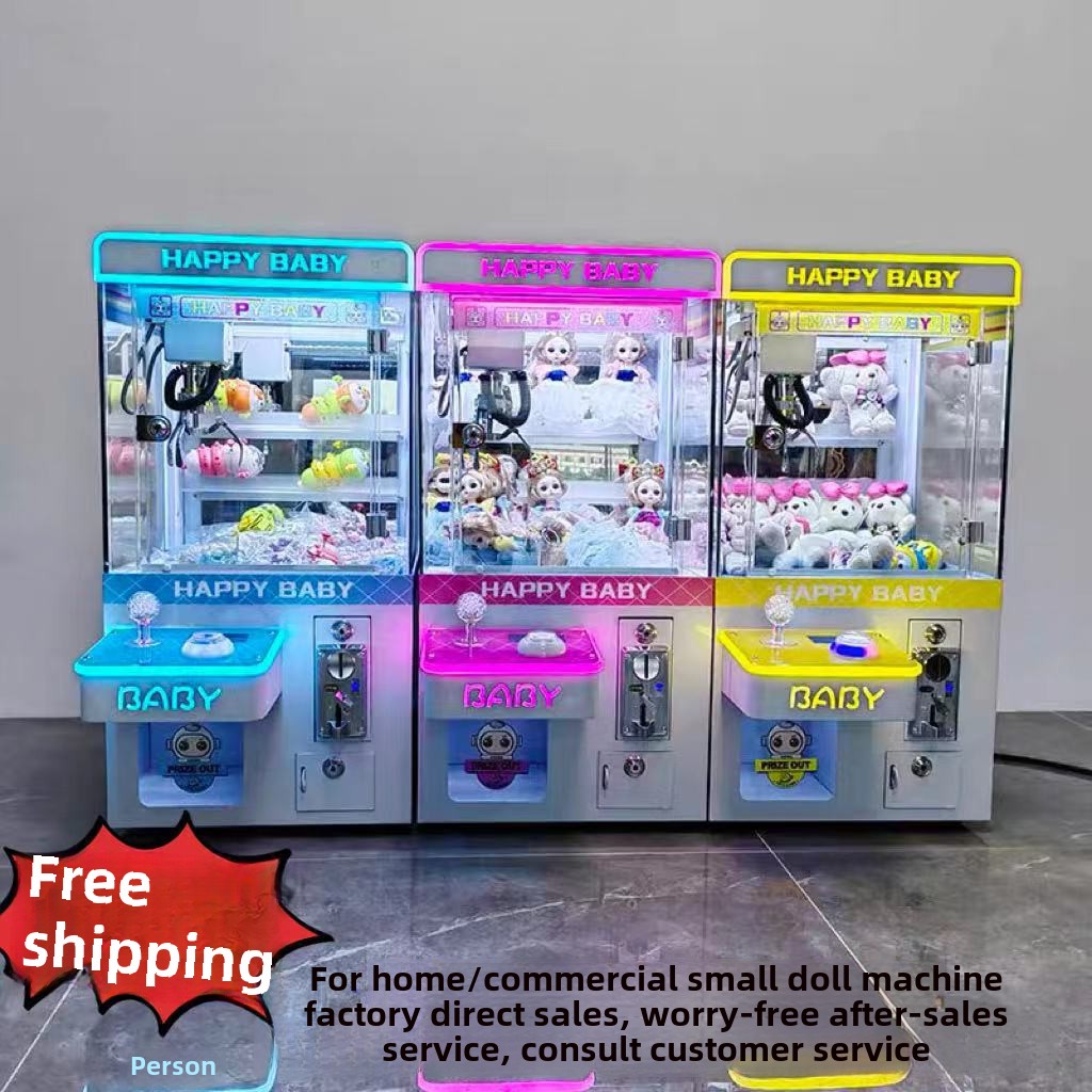 Coin-Operated Mini Claw Machine Small Medium-Size Household Toy Grabber Video Game City Clip Doll Machine for Amusement