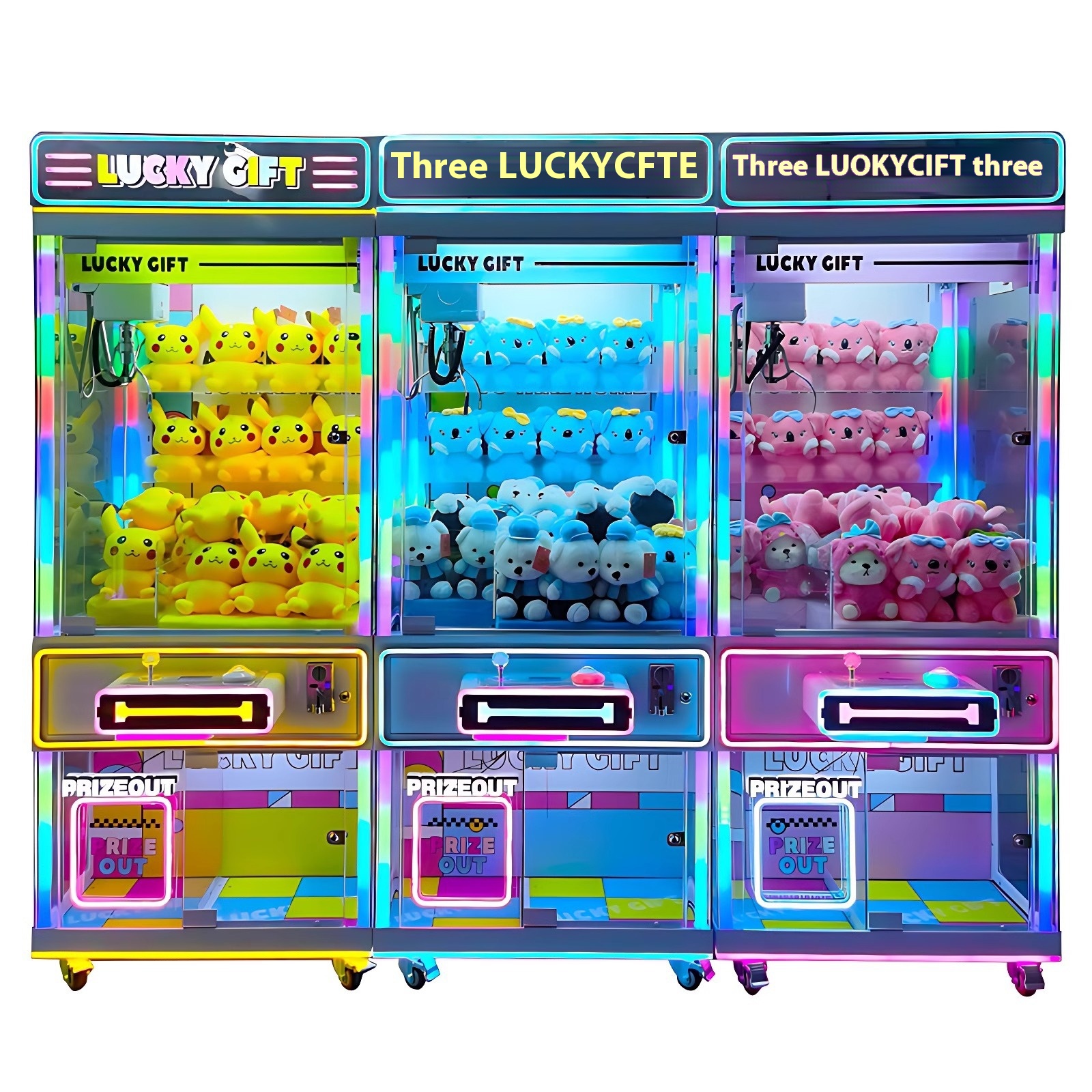 Directly Operated by Manufacturers New Large Coin-Operated Doll Machine Network Red Clip & Gift Machine for Kids