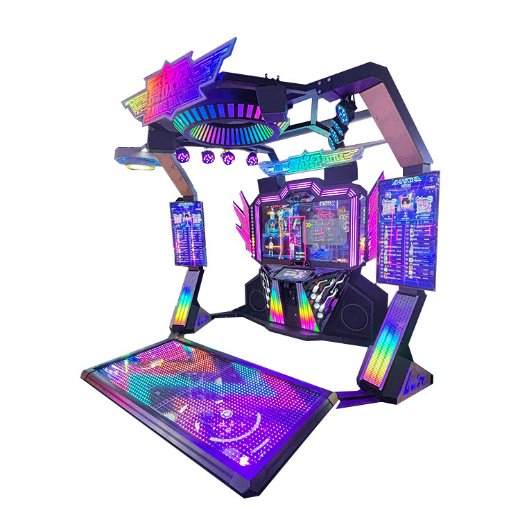 2025 Large Dual-Player Arcade Music Machine Coin-Operated Dance Battle Entertainment with 1 Year Warranty Made of Durable Metal