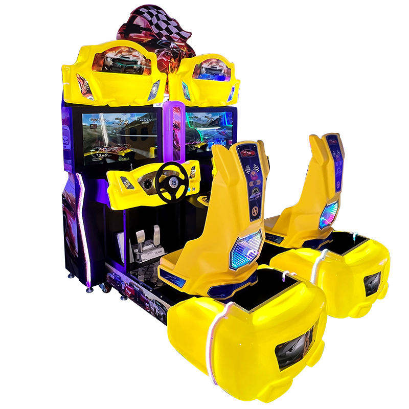 High Quality Coin-Operated Arcade Racing Simulator Game Center Ride-on Car Console Online Amusement Machine