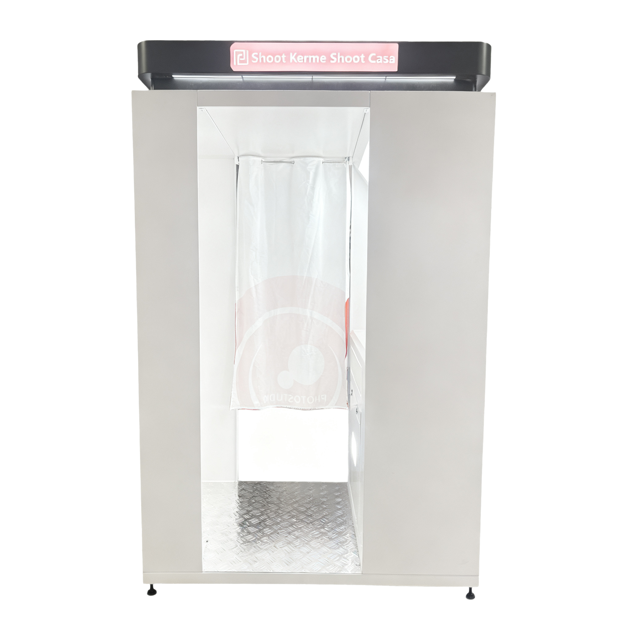 Coin Operated HD Photo Booth Private Cabin Smart Lighting Touchscreen Printing Machine for Mall Arcade