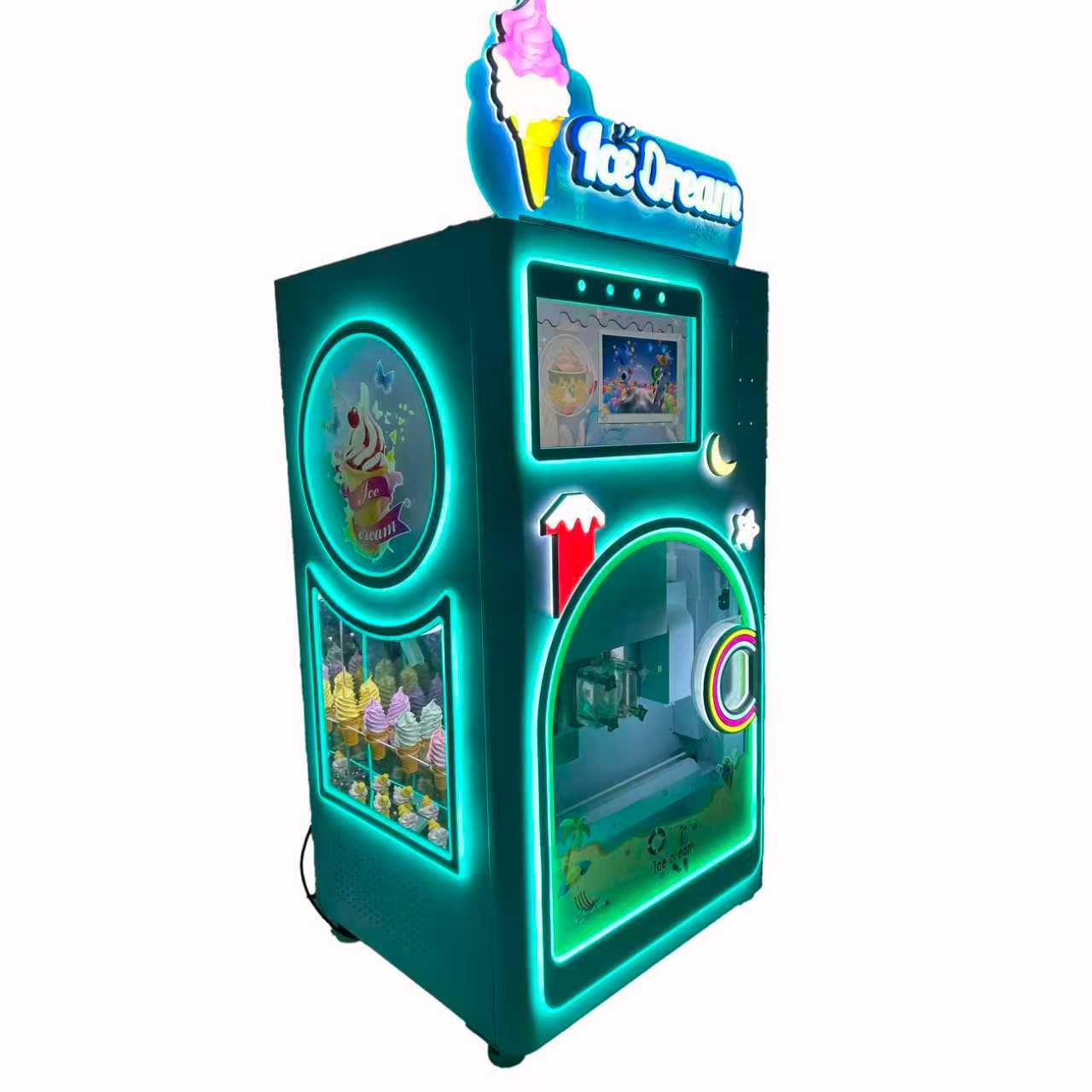 Soft Ice Cream Machine and Diverse Offerings Miken Icecream Spare Parts Wheels Xy-p968s Shineu Soft Ice Cream Machine