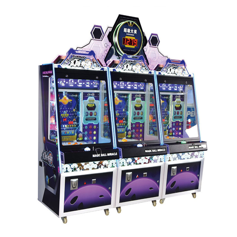Super Jackpot Indoor Playground Magic Ball Miracle Ticket Arcade Redemption Machine Ball Pusher Game Machine for Sale