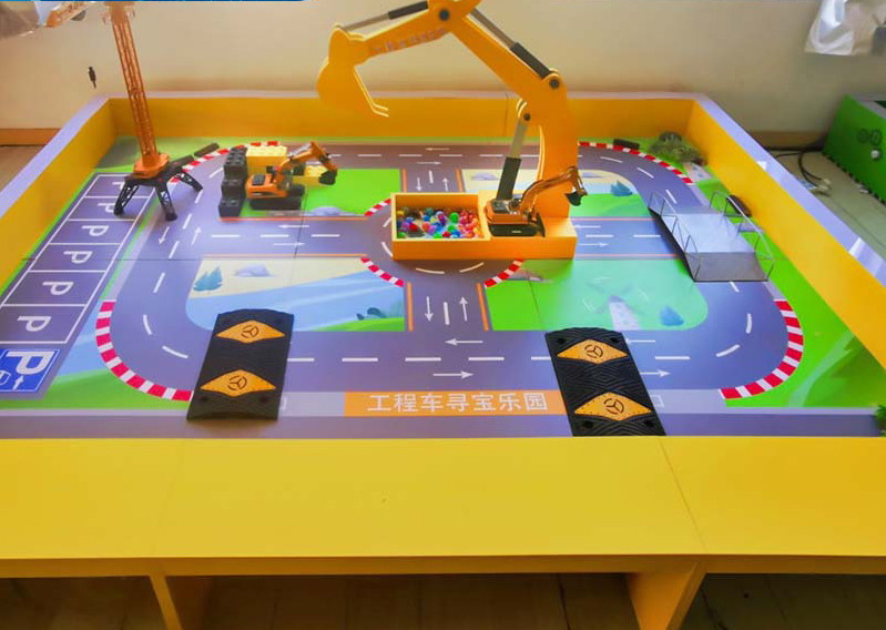 Quality Suppliers Provide Excavator Digging Sand Toys for Children 6-Person Operate Excavators Shopping Mall Playground Gift