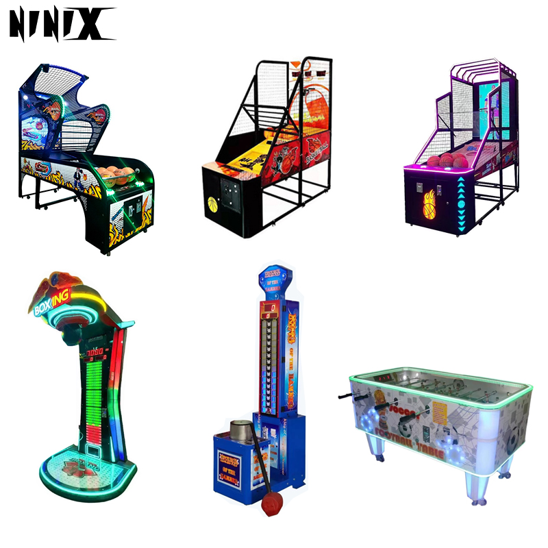High Quality Coin Operated Indoor Domestic  Amusement Boxing Hitting Machine Street Basketball Arcade Game Machine