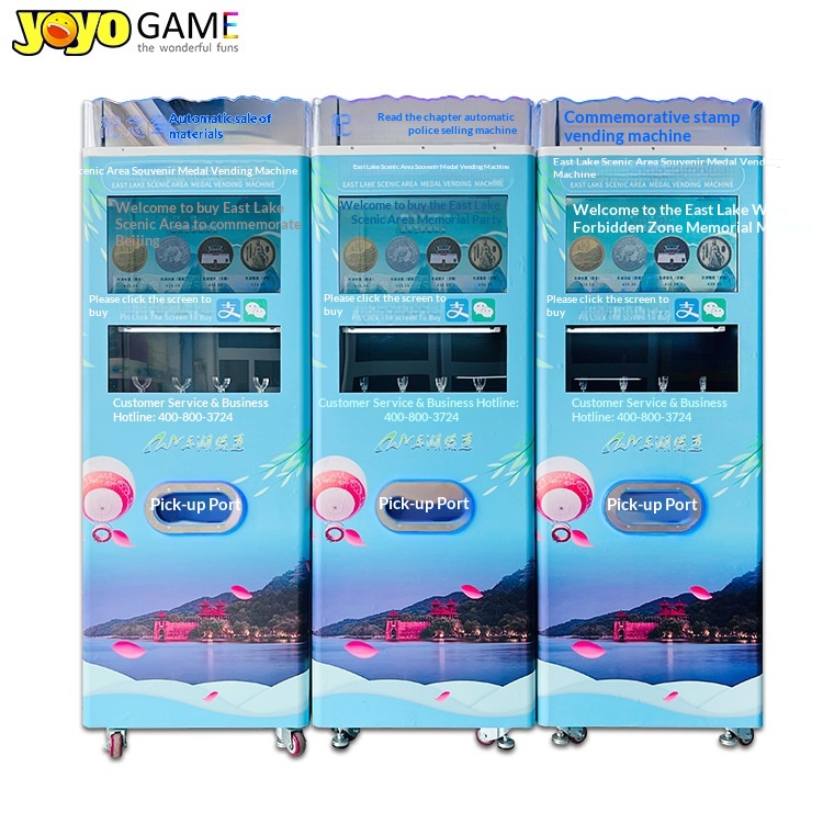 New Commemorative Coin Vending Machine with Intelligent Face Recognition Payment for Scenic Spots Museums (Gold/Silver Coins)