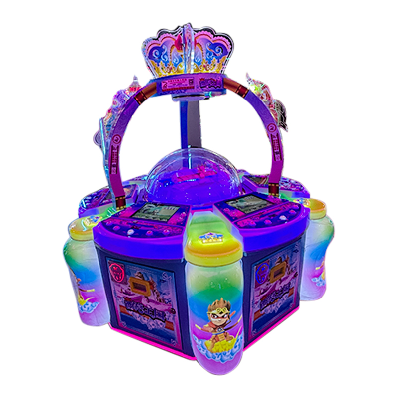 Colorful Lighting Six-Person Interactive Video Game Machine Indoor Coin-Operated Entertainment Equipment for Parents and Kids