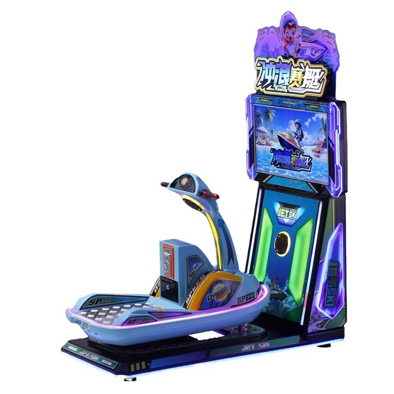 Factory Direct Sale New Coin-Operated Toy Car Electric Knight Kids Simulator Surfing Racing Boat Game Machine for Baby Children