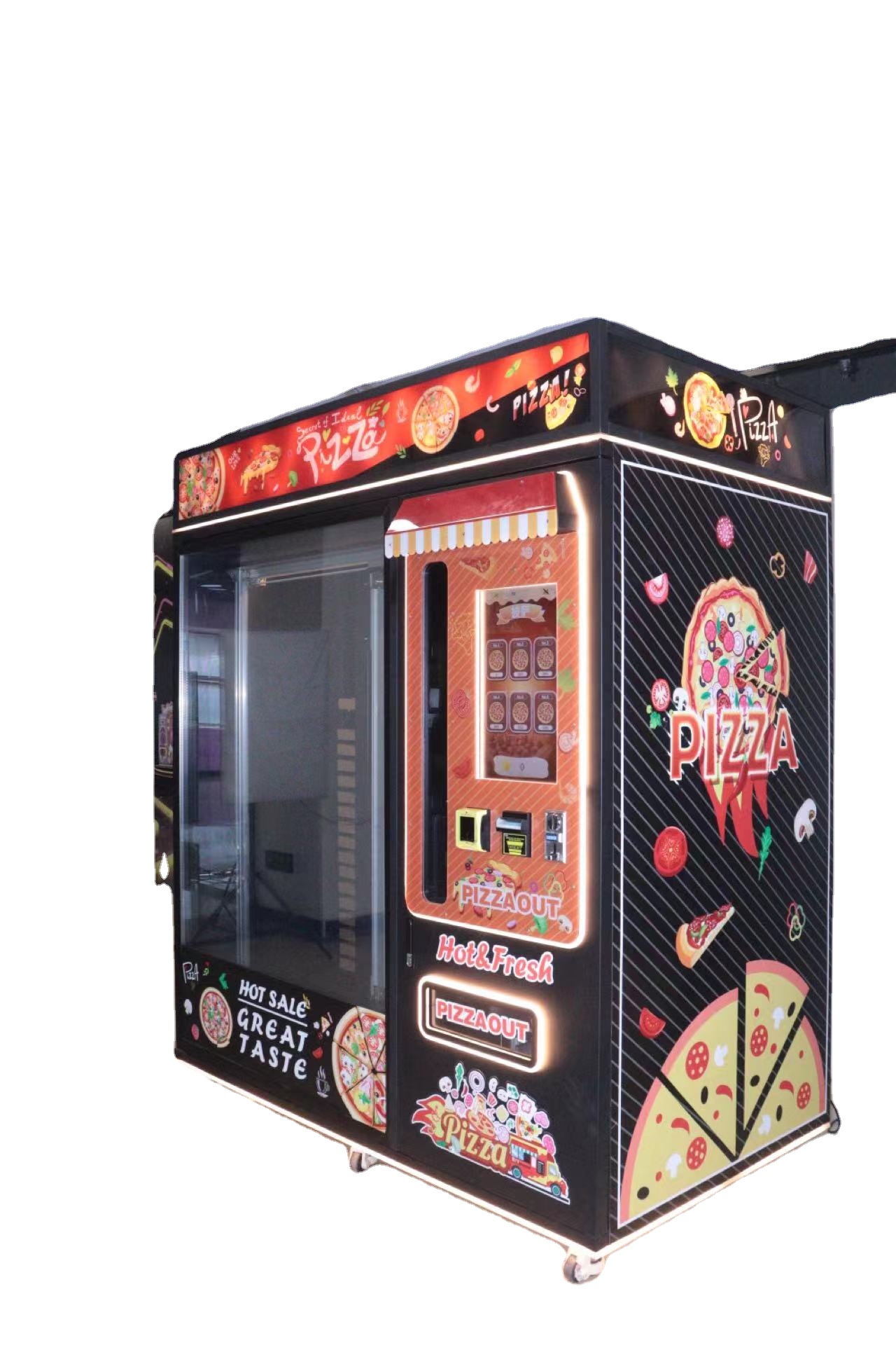 Convenient Self-Service Noodles Vending Machine Coin-Operated Buy Ramen Pizza for Sale