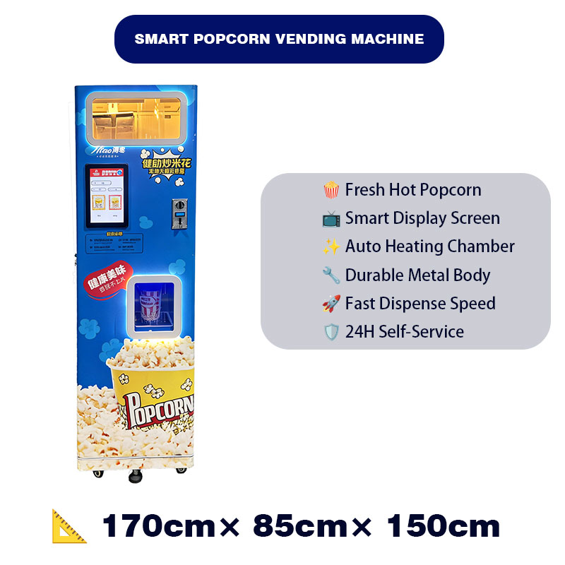 Single-coin-operated Popcorn Machine Suitable for Entrance of Game halls Large Electronic Game Centers Shopping Malls.