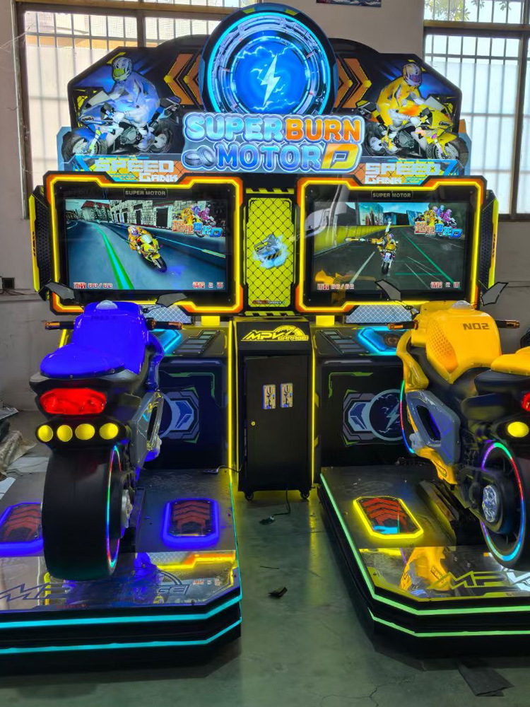 Most Popular Two-Person City Match Racing Simulator Coin-Operated Arcade Electromechanical Game Durable Metal Motorcycle