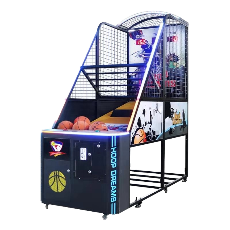 Popular Coin-Operated Arcade Basketball Training Machine Metal Basketball Game Cabinet for Game City