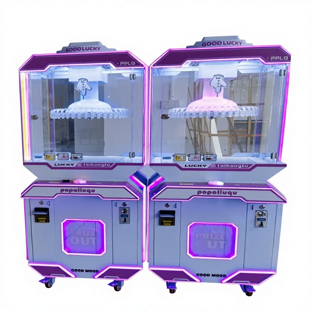 Russian Explosions Hot Net Red Space Rabbit Claw Machine Commercial Coin Device Double Player Hardware Can Support Paper Money