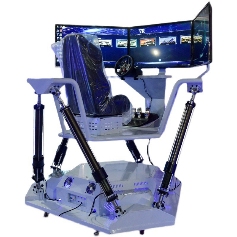 Three-Axis Dynamic Racing VR Simulation Video Game Arcade Large Three-Screen Indoor Entertainment Coin Operated