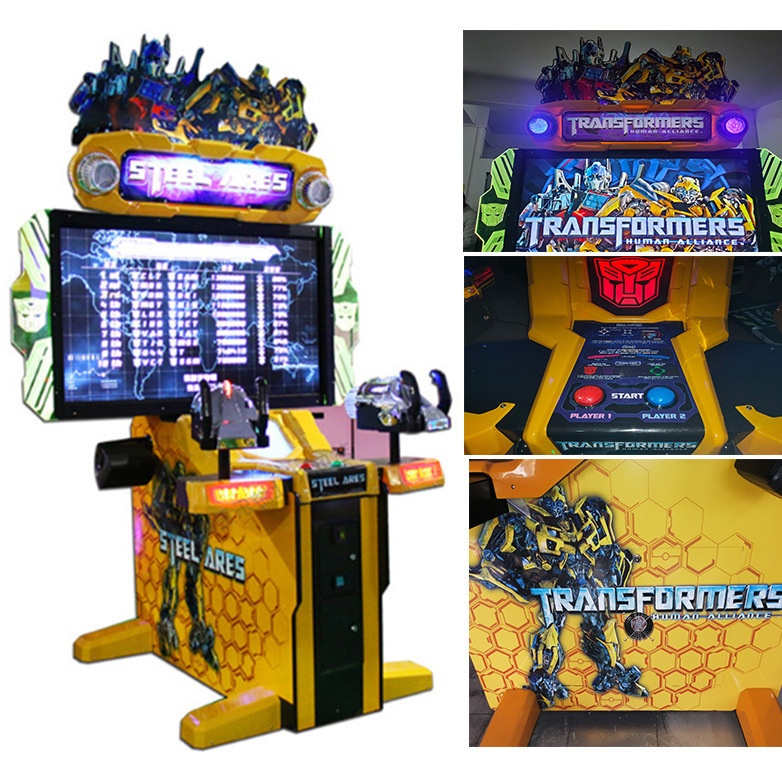 Dual Player Commercial for Transformers Shooting Game Machine High Definition Screen Dynamic Sound Entertainment for